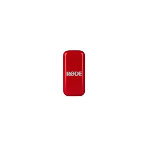 RØDE Wireless Micro - Compact Wireless Microphone, Two Mics with Charge Case for Smartphone Content Creation - USB-C, Red | Two Mics with Charge Case for Smartphone Content Creation, USB-C, Red - color: USB-C Red