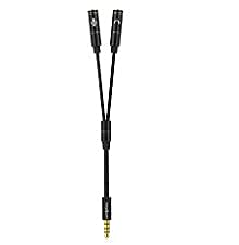 3.5mm Headphone and Mic Splitter Adapter, Gaming Headset Y Splitter Cable