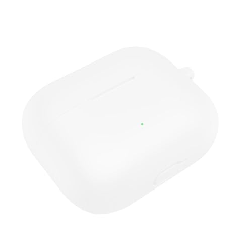 Scratchproof Case Shockproof Skin Wrap for Buds Clip Enclosure Housing Washable Silicone Sleeve Enhances Grip - color: White