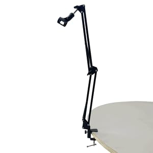 Microphone Mounting Bracket Desk Mic Arm Microphone Stand with Desk Mount Mic Suspension Boom for Live Streaming, Gaming, Podcasting, Radio
