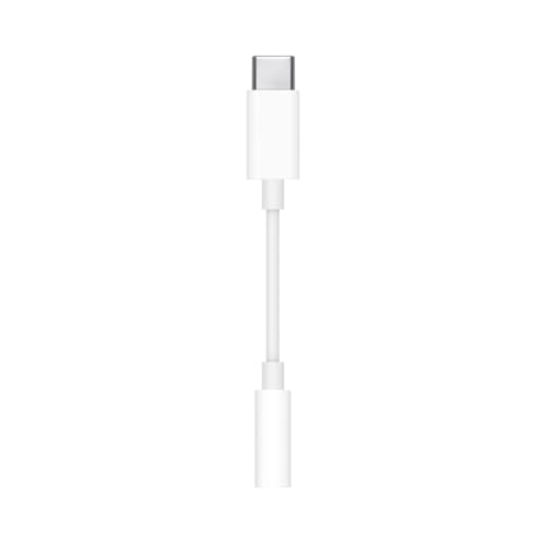 Apple USB-C to 3.5 mm Headphone Jack Adapter | USB-C to 3.5mm Headphone Jack Adapter with white finish for audio, music and calls