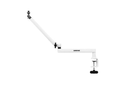 Premium Low-Profile Desktop Mic Boom Stand - Fully Adjustable for Podcast, Streaming, and Home Office Setups, White (SH-BROADCAST2-W)