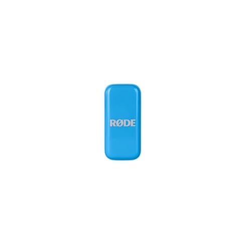 RØDE Wireless Micro - Compact Wireless Microphone, Two Mics with Charge Case for Smartphone Content Creation - USB-C, Blue | Two Mics with Charge Case for Smartphone Content Creation, USB-C, Blue - color: USB-C Blue
