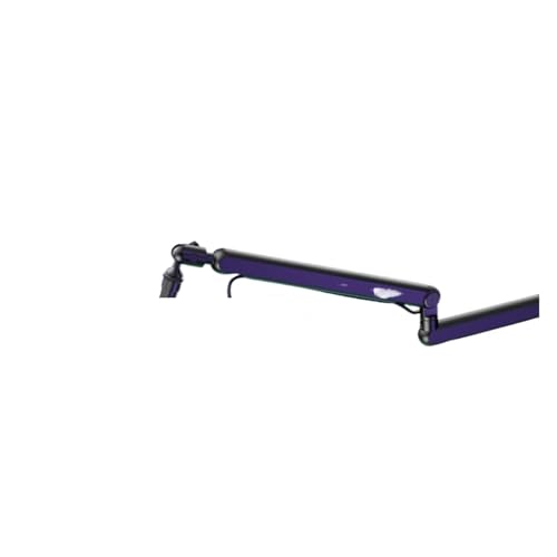 Adjustable Low-profile Arm Microphone Stand With Cable Managment/Desk Mount, Suspension Boom(Black) - color: Black