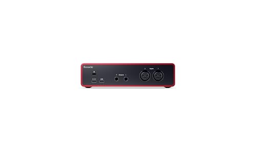 Focusrite Scarlett 2i2 Studio 4th Gen USB Audio Interface Bundle for the Songwriter with Condenser Microphone and Headphones for Recording, Streaming, and Podcasting | 2 Mic Preamps, 2 Hi-Z Inputs, Auto Gain, Clip Safe, Air Modes, CM25 MkIII Mic, SH-450 H