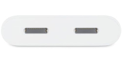 Belkin Lightning Audio + Charge Rockstar, iPhone Lightning Audio Adapter- White | Headphone jack plus Lightning charging pass-through, MFi certified, compatible with iPhone, compact travel adapter - color: White, size: Lightning, style: LGT Audio + LGT Ch