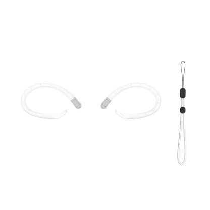1Pair Silicone Ear Hooks for Buds/Buds 4 Earphone Ear Hook Secures Fit & Antislip Design for Sports and Travel - color: White