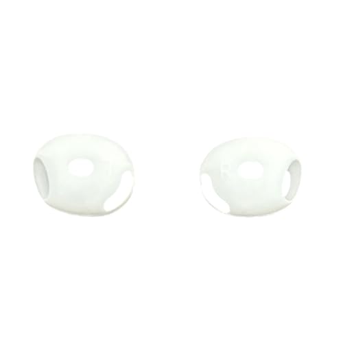Protective Cover Ear Tips Case for Dedicated Earbuds Soft Silicone Sleeve Perfectly Fit Scratch Resistance Shock - color: White