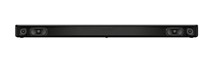 Sony S100F 2.0ch Soundbar with Bass Reflex Speaker, Integrated Tweeter and Bluetooth, (HTS100F), easy setup, compact, home office use with clear sound black | Bass Reflex Speaker, Integrated Tweeter, Clear Sound, Easy HDMI ARC setup, S-Force Front Surroun