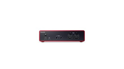 Focusrite Scarlett 2i2 4th Gen USB Audio Interface for Recording, Songwriting, Streaming and Podcasting — High-Fidelity, Studio Quality Recording, and All the Software You Need to Record | 2 Mic Preamps, 2 Hi-Z Instrument Inputs, 24-Bit/192kHz, 120dB Dyna
