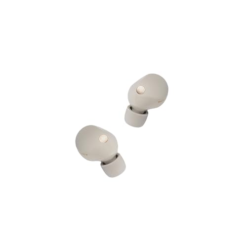 Sony WF-1000XM5 True Wireless Noise Canceling Earbuds (Silver) Hi-Res Audio, Bluetooth 5.3, Adaptive ANC, Built-in Microphone with Goby Labs Cleaner and Microfiber Cloth Bundle - color: Silver