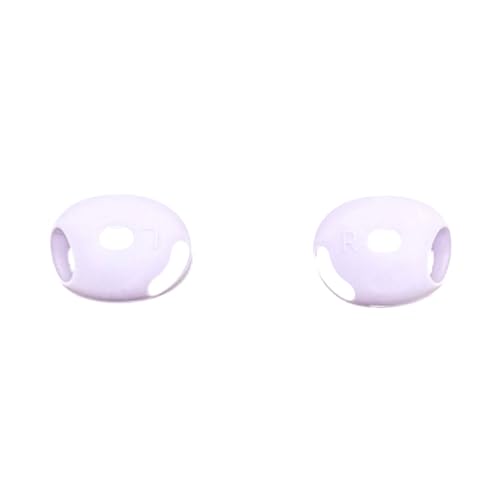 1 Pair Thin Silicone Protective Case for Dedicated Generation Wireless Earbuds Lightweight Nonslip Design - color: Purple