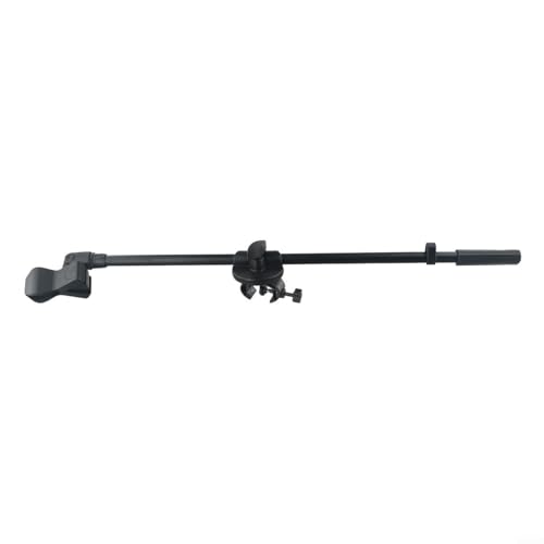 Adjustable Microphone Stand Boom Arm Mount With Holder Extension Bracket 360 Degree Rotating Desktop Mic Stand Clip For Studio Broadcasting Recording Live Streaming 55CM Length(Mic Clip B) - size: Mic Clip B