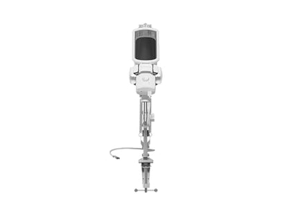 Genesis Radium 251 USB Gaming Microphone with 5 Arm - Condenser, 192kHz/24bit, RGB Illumination, Pop Filter, Gain Dimmer, Silent Button, Real-Time Monitoring, Plug & Play for PC - style: Radium 251 White