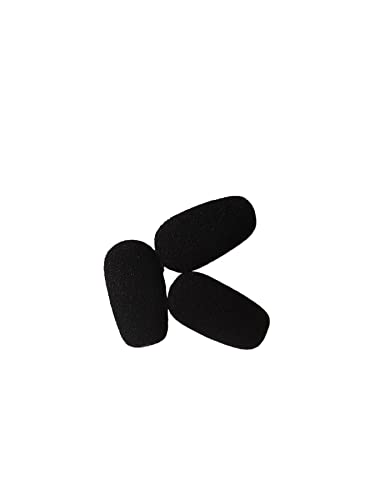 Headset Foam Microphone Windscreens For Blue Parrot B250, B350, B450, B550, C400 Plantronics, Jabra, Lapel, Lavaliers,Telex, Movo, VXI- Lux, Passport, Logitech, 10-Pack (3 Pack) - size: 3 Pack
