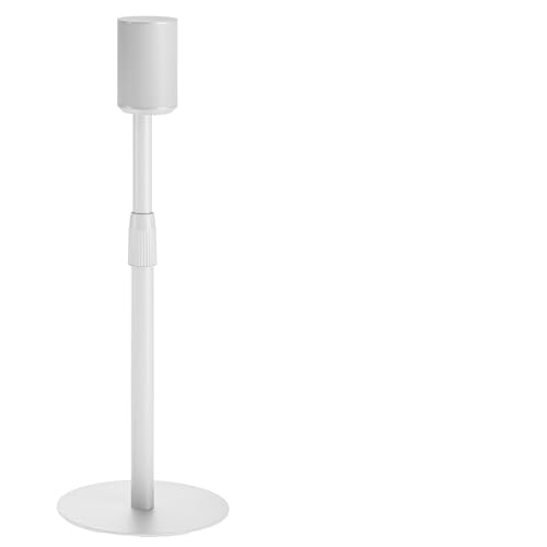 26.9"-42" Speaker Stands Pair Compatible with Sonos Era 100 and 300, 1 Pack | Height-Adjustable from 26.9"-42", Cable Management, 11lbs Capacity, White, 1 Pack - size: 1 Pack