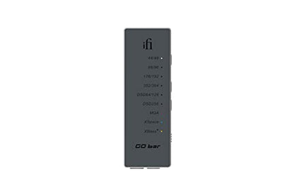 iFi GO bar - Portable DAC/Headphone Amp Featuring - Hi-Res PCM 384kHz/DSD256 - Analogue XBass+ and XSpace Processing
