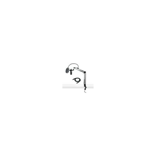 Audio Technica AT2035 Microphone with Knox Gear Pop Filter, Boom Arm and XLR Cable Bundle (4 Items) | Includes Knox Gear Pop Filter, Boom Arm and XLR Cable