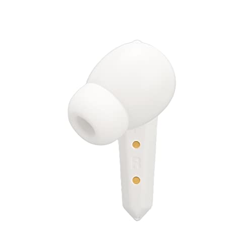 Keenso Low Latency Gaming Earbuds with Mic Wireless Headphones, Rich Bass, 5.2 Technology for Gaming Enthusiasts, ABS Material (White) - color: White