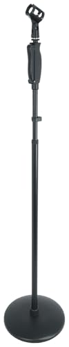 SE Electronics V7 Gold Bundle: Dynamic Supercardioid Handheld Vocal Microphone, RVMIC4 V2 Round-Base Mic Stand with Metal Quick-Release Hand Clutch for Live Performance, Podcasting, Speech, 2-items