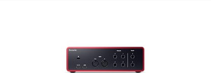 Focusrite Scarlett 4i4 4th Gen USB Audio Interface, for Musicians, Songwriters, Guitarists, Content Creators — High-Fidelity, Studio Quality Recording, and All the Software You Need to Record | 4-In 4-Out, 2 Mic Preamps, 2 Hi-Z Inputs, 4 Line Inputs, MIDI