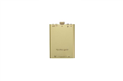 iFi Hip-dac2 Gold Edition - Portable Balanced DAC Headphone Amplifier for Android, iPhone with USB Input Only/Outputs: 3.5mm Unbalanced / 4.4mm Balanced – MQA Decoder - color: Gold