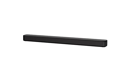Sony S100F 2.0ch Soundbar with Bass Reflex Speaker, Integrated Tweeter and Bluetooth, (HTS100F), easy setup, compact, home office use with clear sound black | Bass Reflex Speaker, Integrated Tweeter, Clear Sound, Easy HDMI ARC setup, S-Force Front Surroun