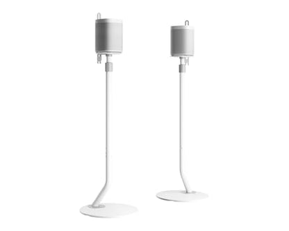 FITUEYES Universal Speaker Stand Pair, with Height Adjustable, White,1 Pair - color: White