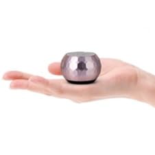 Fashionit U Mini, Tiny Bluetooth Speaker with Magnetic Base, Glam Lilac | aluminum shell, Wireless, TWS stereo pairing, 30 foot range, rechargeable battery, magnetic base, travel and gifting - color: Glam Lilac