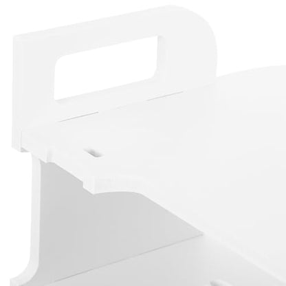 Wall Mounted Projector Bracket and Router Shelf, White Plastic