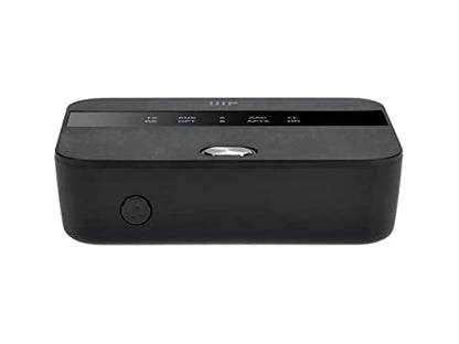 Monoprice Bluetooth 5 Long Range Transmitter and Receiver - with AptX HD and AptX Low Latency, SBC, AAC, Up to 32 Feet (10 Meters) Toslink/Optical, 3.5mm Aux, Up to 25 Hours of Audio Playback