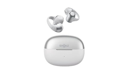 SHOKZ OpenDots 2 Open-Ear Clip-On Earbuds, Grey, Dolby Audio, 3 Mics | Enhanced Dolby Audio with deep bass, Bluetooth 6.1, 40h battery, IP57, 3 mics, wireless, for everyday use & sports - color: Grey
