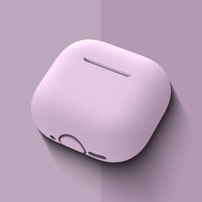 Thin Silicone Cover Effect Design Earbud Case Smooth Charging Silicone Protector for Earbuds Snug Case with Design - color: Dark Green
