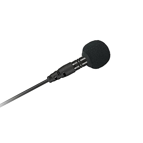2pcs Foam Windscreen Covers/Pop Filter/Wind Shield with Silicone Holder Compatible for RODE Smartlav＋ Lavalier Mic with Diameter of 4-5.0mm (Black)
