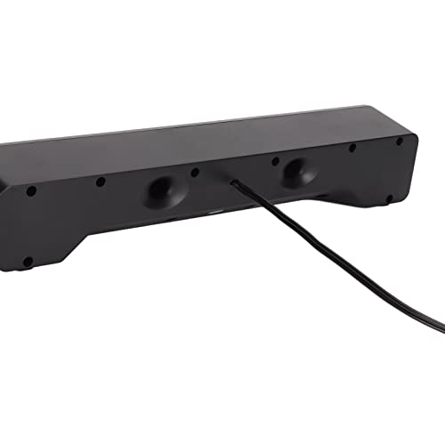 Wired Computer Speaker with Volume Control, USB Powered | Slim Soundbar for Desktop PC, Laptop, Monitor, 3.5mm Audio Input, Plug and Play