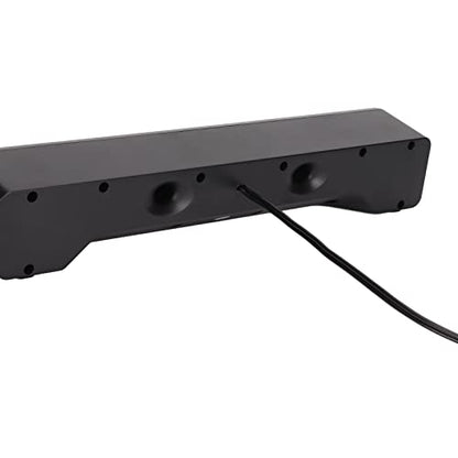 Wired Computer Speaker with Volume Control, USB Powered | Slim Soundbar for Desktop PC, Laptop, Monitor, 3.5mm Audio Input, Plug and Play