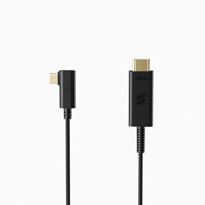 STORHM USB-C Right Angle to HDMI 2.0 Cable - HDMI Certified Ultra High Performance 4K Active Optical Cable – Unparalleled Performance and Compatibility (6ft) - style: 6ft