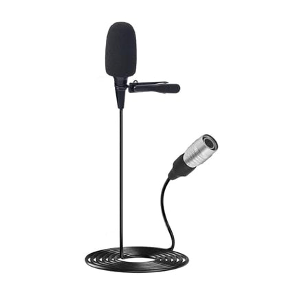 Lavalier Microphone, Cardioid Condenser Clip On Microphone, Lapel Microphone Compatible with Audio Technica Microphone Wireless System, Hirose 4 Pin Plug, Ideal for Lectures, Theater, Actors - size: Hirose 4 Pin Plug