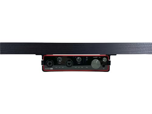 Desk Mount Kit for Focusrite Scarlett 4i4 (3rd Gen) - Under Desk Mount Brackets with Reversible Clips - Secure Mounting Accessories
