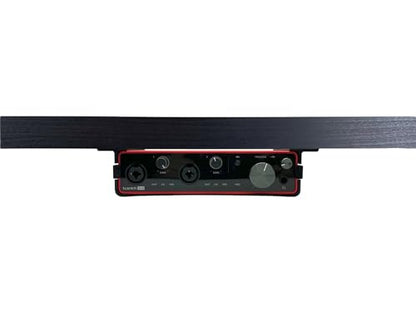 Desk Mount Kit for Focusrite Scarlett 4i4 (3rd Gen) - Under Desk Mount Brackets with Reversible Clips - Secure Mounting Accessories