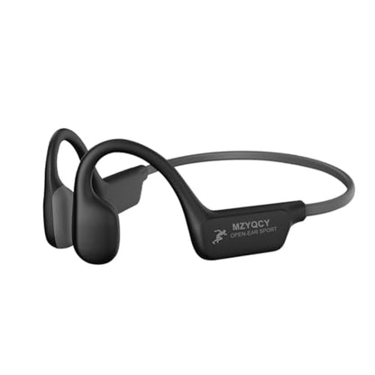 Bone Conduction Headphones, Open Ear Bluetooth 5.4 Headset with Mic | 15H Playback, IPX6 Sweatproof, Lightweight Open-Ear Fit for Running, Cycling, Walking & Outdoor Use (Black) - color: Black