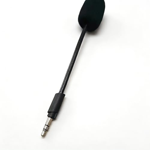 Replacement Microphone ONLY for Logitech G233 Headset Microphone Replacement, Black, 14CM Glass Fiber Metal Cable, 3.5mm Detachable Boom Mic Compatible with G233 G433 GPRO Gaming Headsets