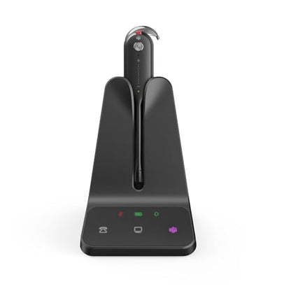 Yealink WH63 E2 Wireless DECT Headset, Single Ear Office Headset for Work | Teams Certified,Convertible 3 Wearing Styles,Connects to Desk Phone & Computer, Noise Canceling Mic, 607Ft Wireless Range - color: Teams