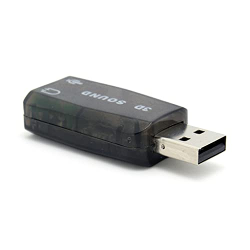 USB to 3.5mm Adapter USB 2.0 to Mic Headphone External 3D Sound Card HFR8103 Chip for PC