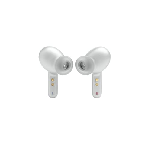 JBL Live Pro 2 TWS - Noise Cancelling Earbuds - Silver | JBL Signature Sound, True Adaptive Noise Cancelling with Smart Ambient, 40 1030 hours of playback with wireless charging - color: Silver