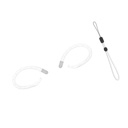 1Pair Silicone Ear Hooks for Buds/Buds 4 Earphone Ear Hook Secures Fit & Antislip Design for Sports and Travel - color: White