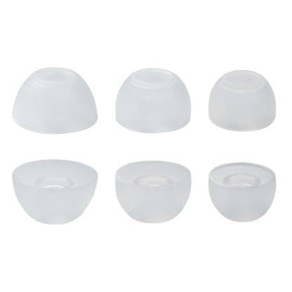 6 Pairs Replacement Silicone Ear Tips Compatible with Beats Studio Buds/Fit Pro/Studio Buds +, Silicone Earbuds Eartips Buds Cover Set for Beat Studio Buds (Transparent Without Pen) - color: Transparent without Pen