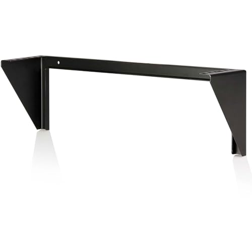 StarTech 2U Vertical Wall-Mount Rack Bracket, 19in, 125lb, TAA (RK219WALLV) | Open-frame L-shaped bracket for network, Server, Data and AV equipment, EIA-310, 56.7kg, W/hardware - size: 2U