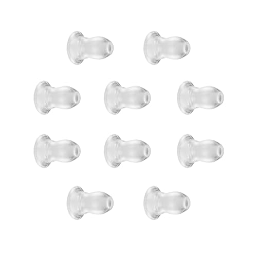 Replacement Silicone Mushroom Earbud Nipple EarTips for Acoustic Tube Earpieces (Small) - size: Small