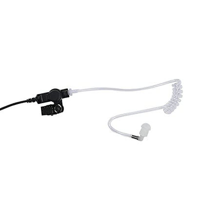 TLK 100 1-Pin 2-Wire Earpiece Compatible with Motorola Radio SL300 SL3500e SL7550e SL7550 SL7580 with Mic Big PTT Tansparent Acoustic Tube Headset